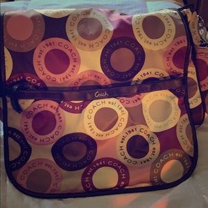 Coach baby bag